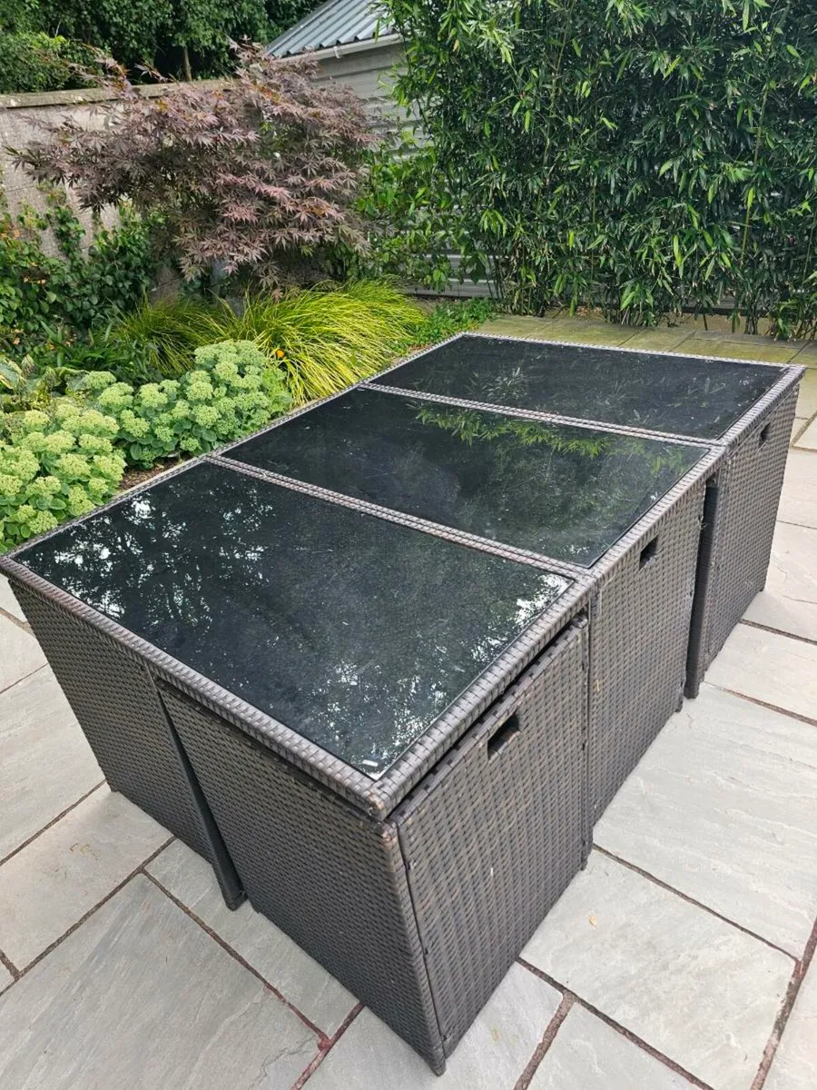 Cube garden dining set - Image 2
