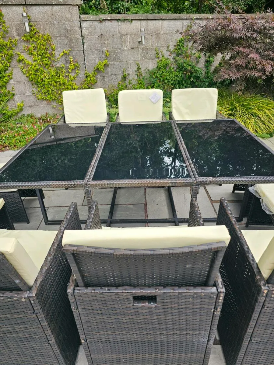 Cube garden dining set - Image 4