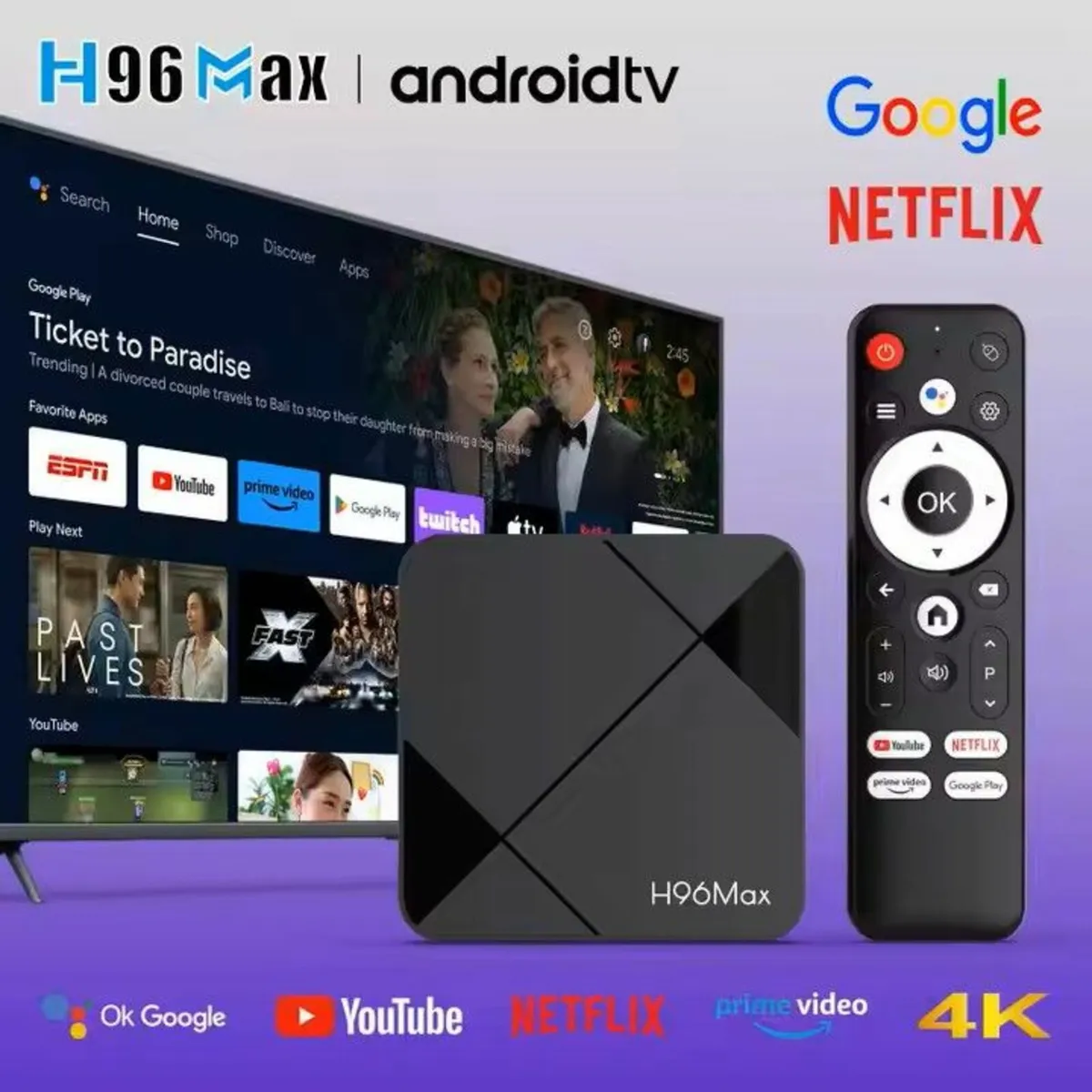 TV box H96MAX 2-16GB Android 14 - Image 1