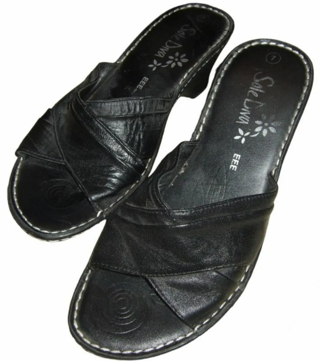 Vintage Harrods BNWT Wide Fitting Mules - Image 3