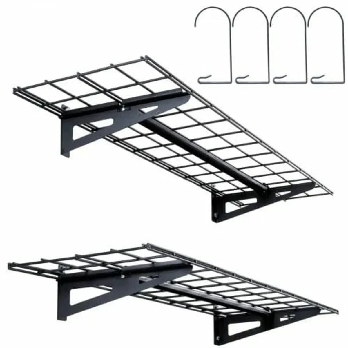 Garage Storage Shelving, 2 Pack, 4 x 1 ft Heavy Du - Image 1