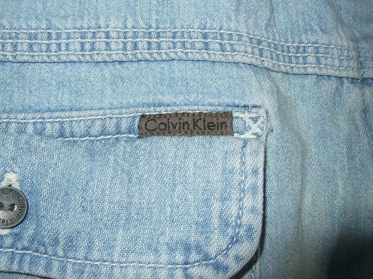 Vintage Authentic Calvin Klein Denim Shirt Unisex - Image 4