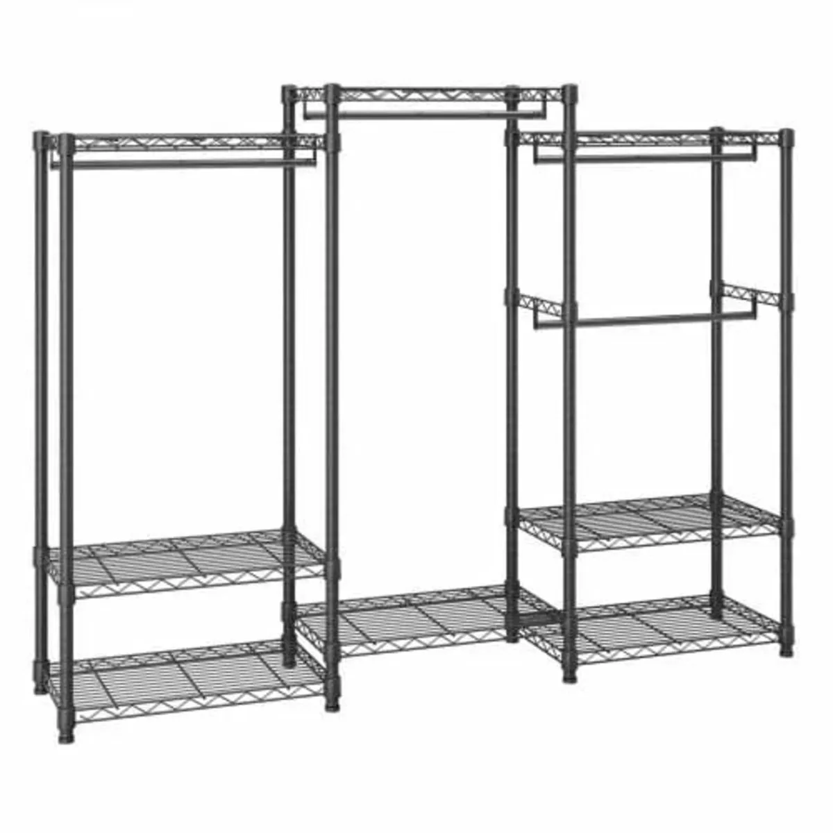 Heavy Duty Clothes Rack, Rolling Clothing Garment - Image 1