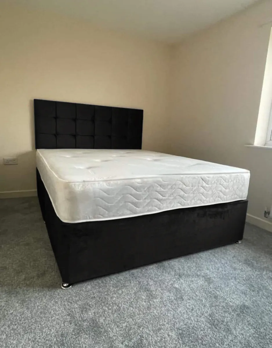 New Divan Beds With Headboard Free Delivery - Image 3