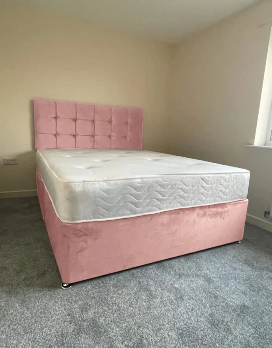 New Divan Beds With Headboard Free Delivery - Image 4