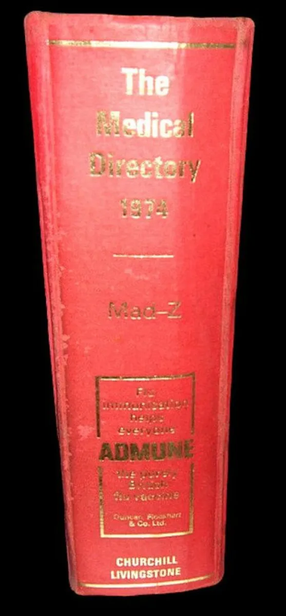 Vintage 'The Medical Directory 1974' - Image 2