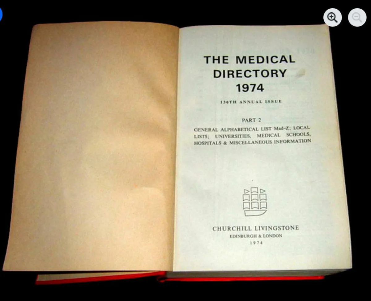 Vintage 'The Medical Directory 1974' - Image 1