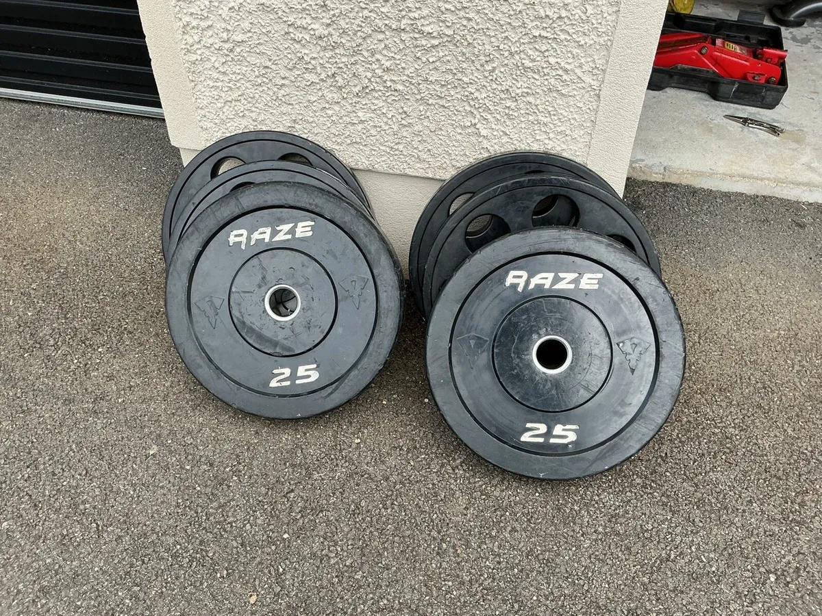Olympic 220kg bumper weightlifting plates - Image 3