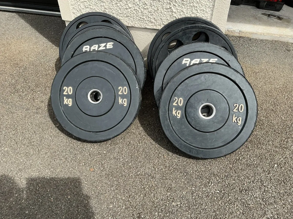 Olympic 220kg bumper weightlifting plates - Image 4