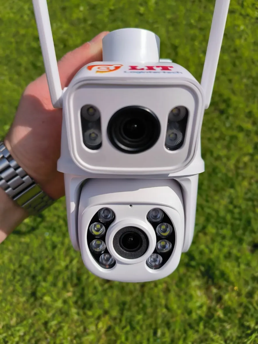 8MP Dual Lens PTZ WiFi Camera with Night Vision - Image 1
