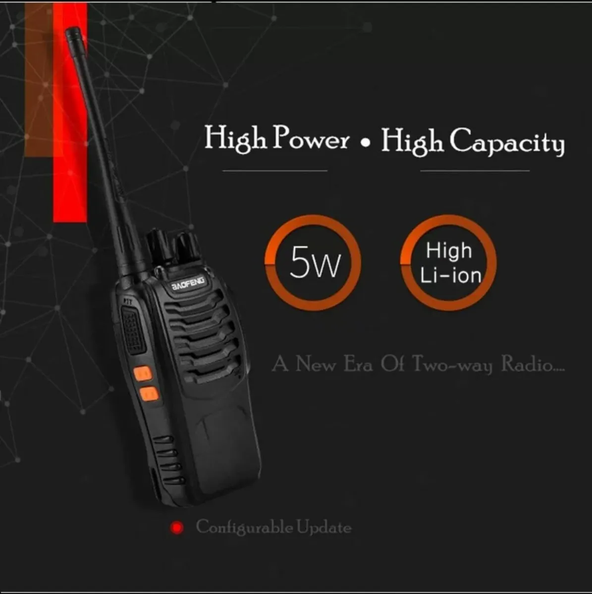 Long Range Walkie Talkies Set of 2 + Chargers - Image 2