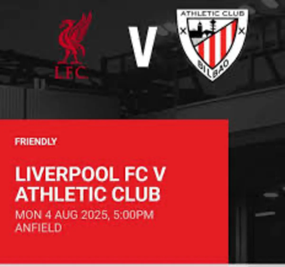 Liverpool v Bilbao ticket in Kop