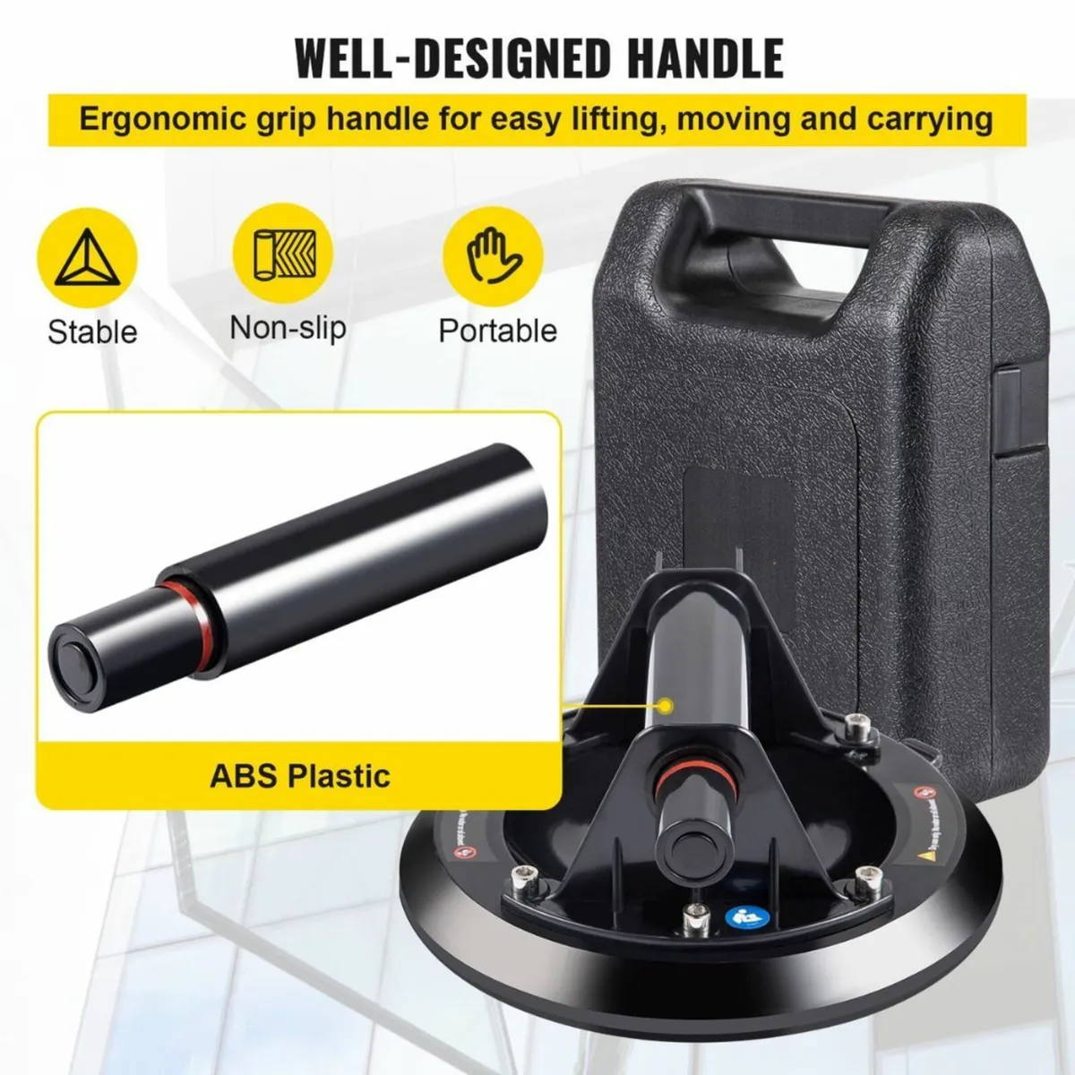 Heavy-Duty Glass Tile Vacuum Suction Cup Tool - Image 3