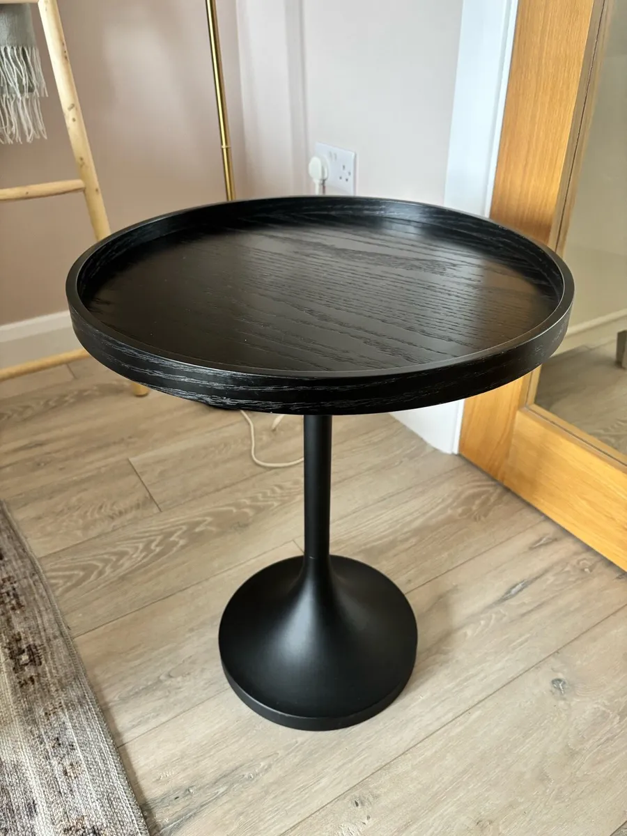 2 Black Scandi Side Tables - Image 3