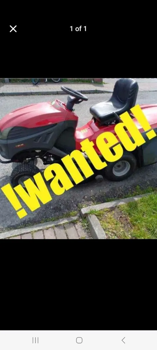 Ride on mower