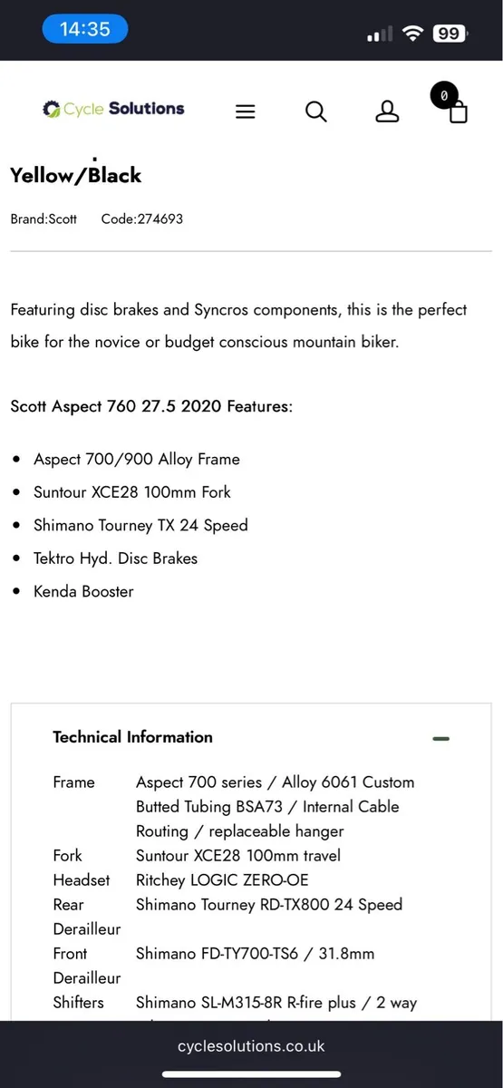 Scott aspect 760 mountain bike - Image 3