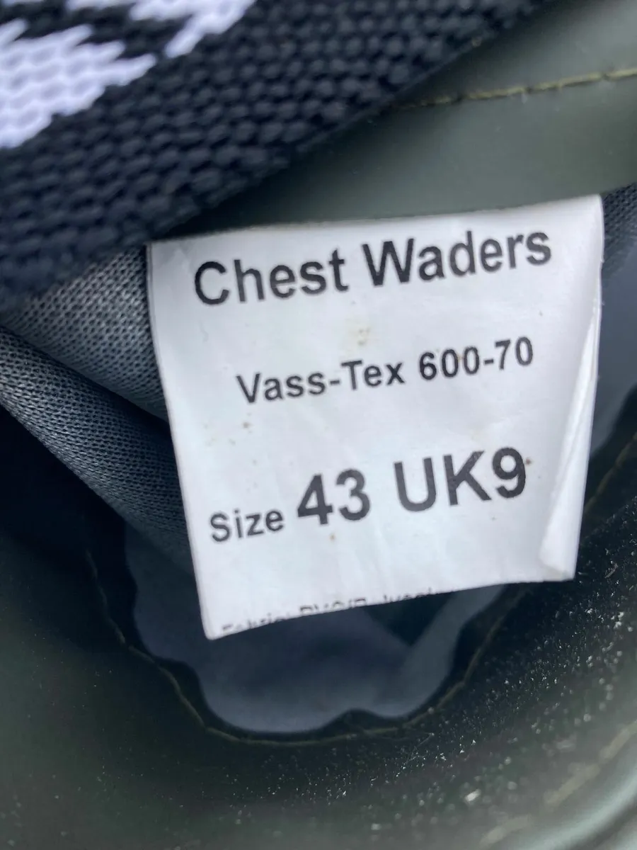 Vass-Tex 600 PVC Chest Waders - Image 2