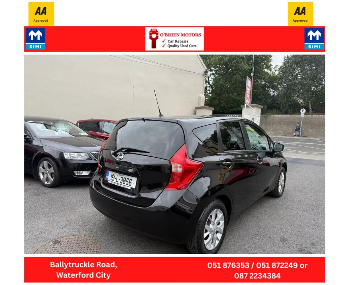 2016 Nissan Note1.2 Petrol, 5 Door Black, - Image 3