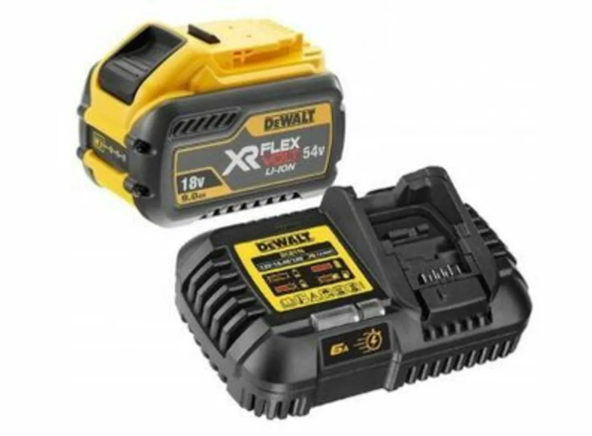 Dewalt DCB547 54v XR Flexvolt 9ah Battery & DCB116