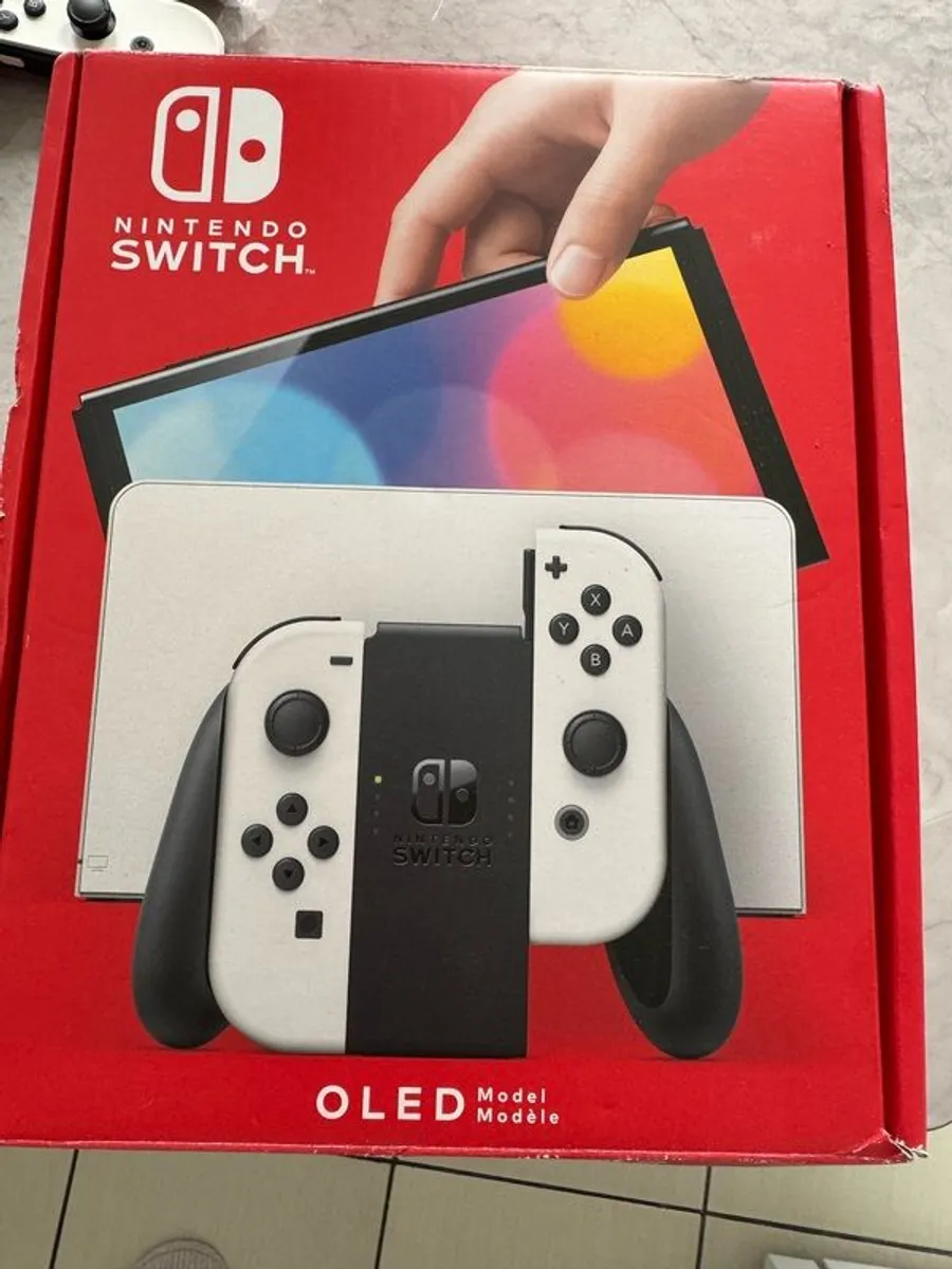Nintendo Switch OLED white LIKE NEW - Image 1