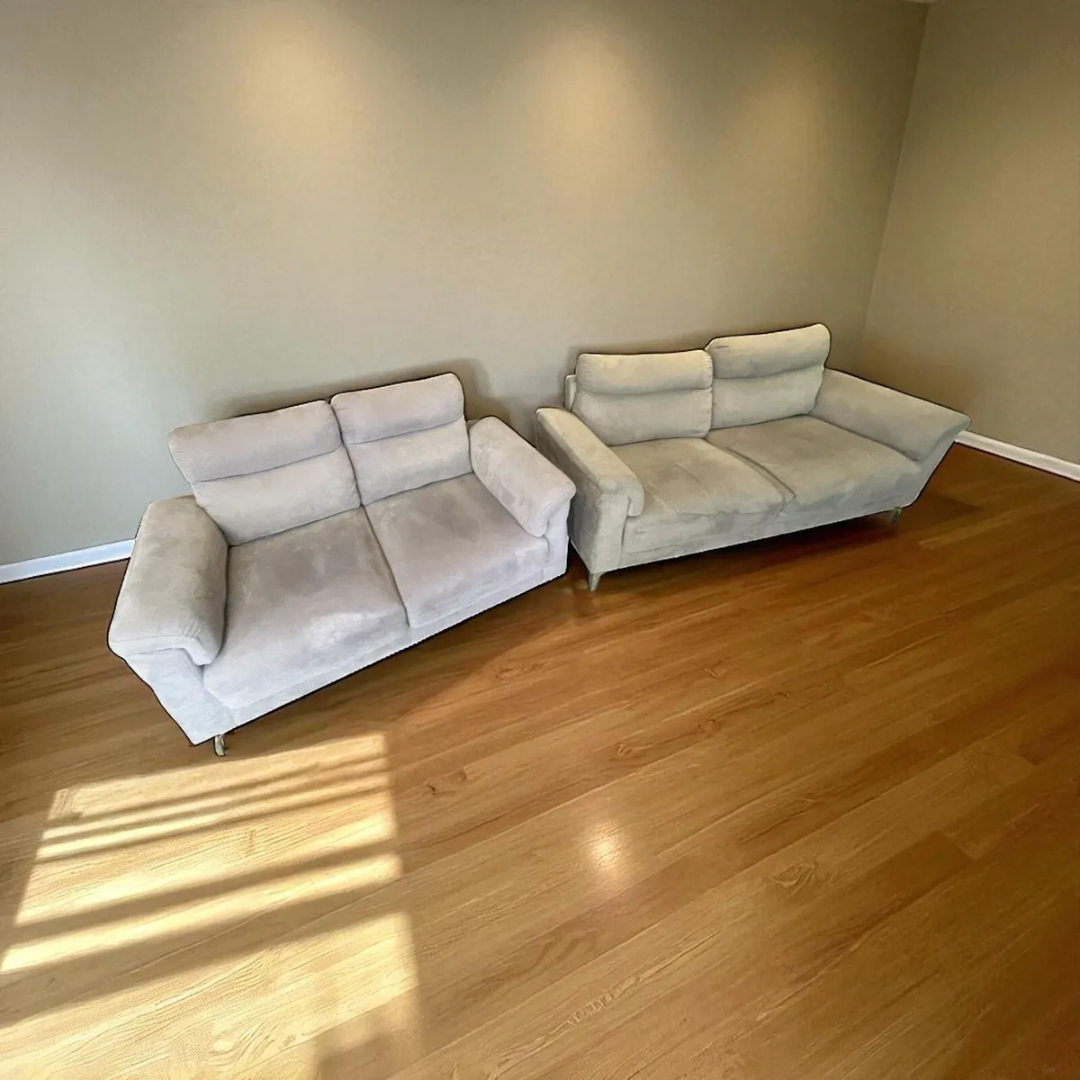 Grey 3+2 sofa set delivery available - Image 3