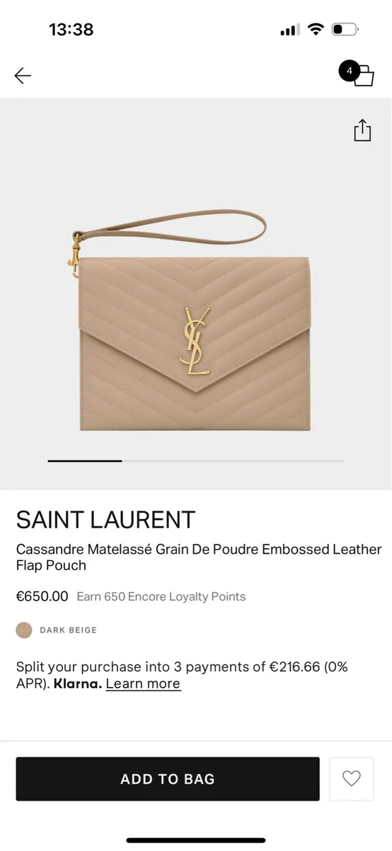 Yves Saint Laurent bag - Image 1