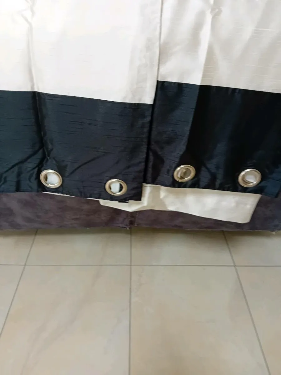 PAIR LINED CURTAINS.  NEW