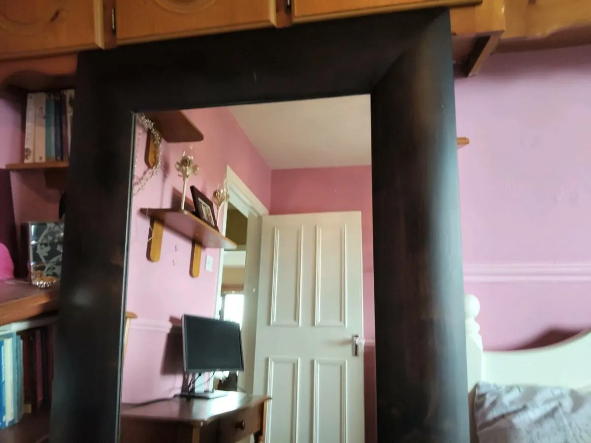 Large Vintage Mirror - Image 3