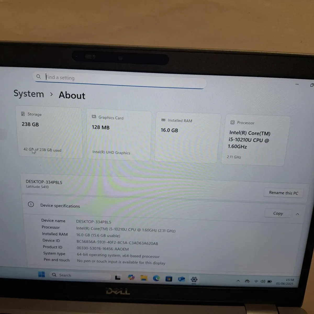 Dell Latitude 5410 Laptop | i5-10210U | 16GB RAM | - Image 3