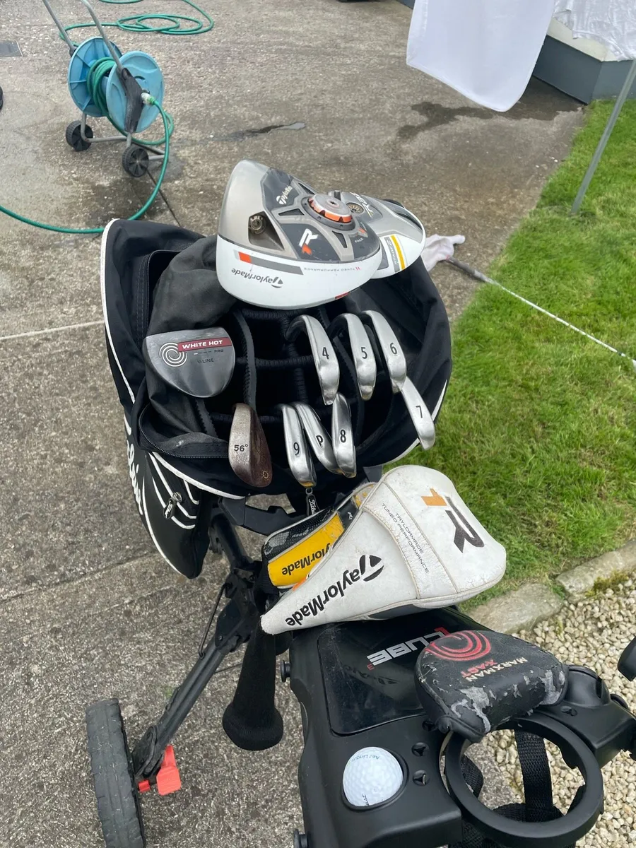 Golf Clubs with bag & Trolley - Image 2