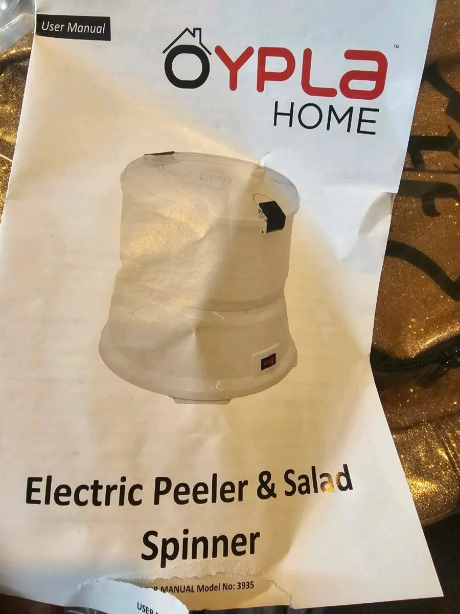 Electric peeler and salad spinner - Image 1