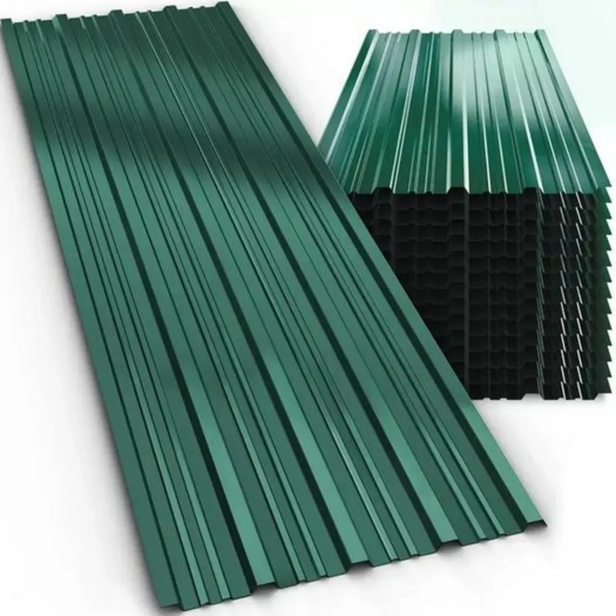 12 x corrugated metal sheets - Image 4