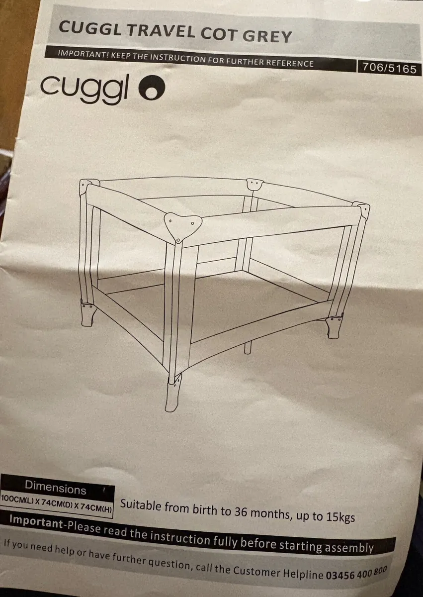 Travel Cot - Image 2