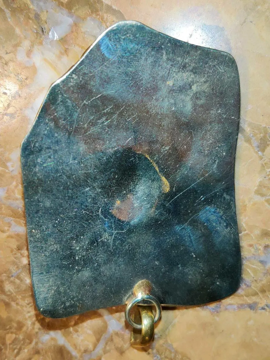 HUGE MULTI GEM, Unisex Real Silver Pendant ! - Image 2