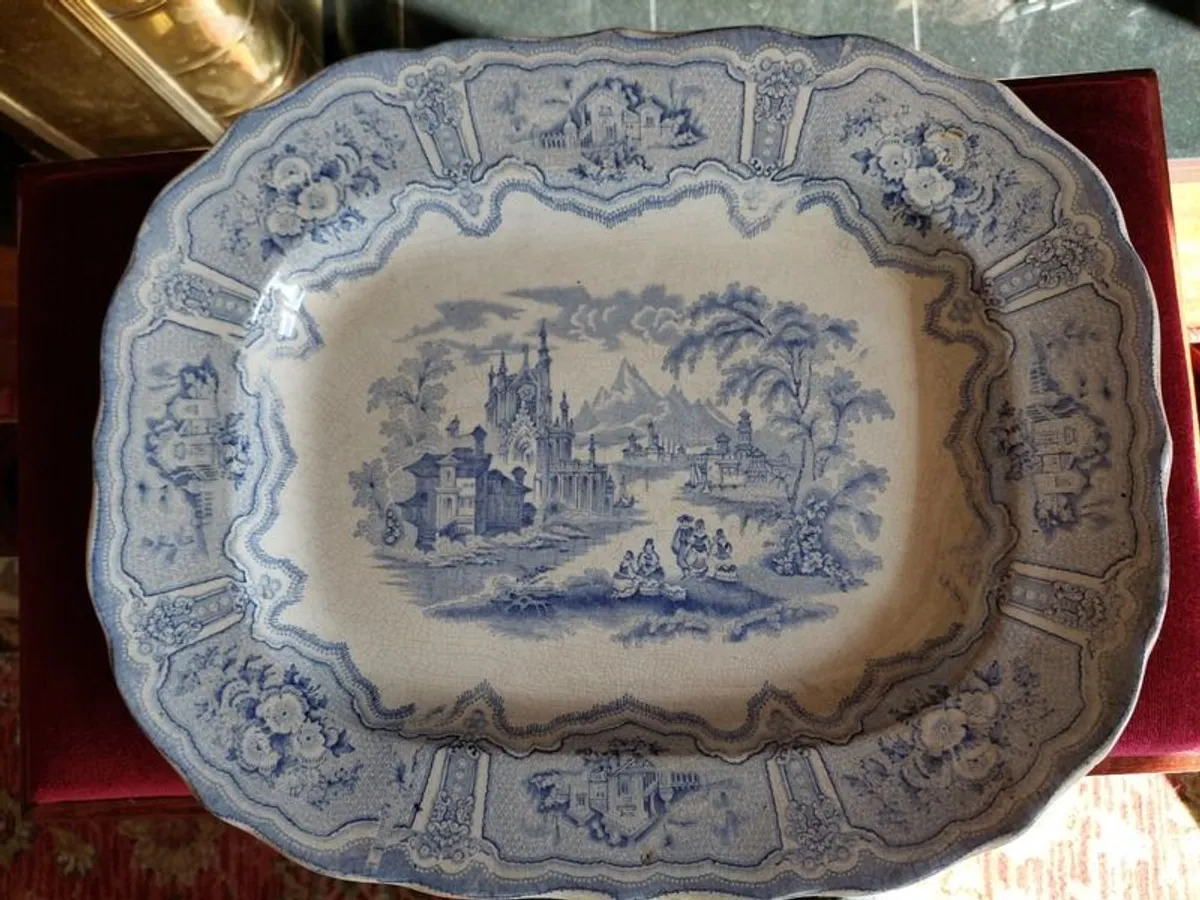 Antique Cochran 'Syria' meat platters - Image 1