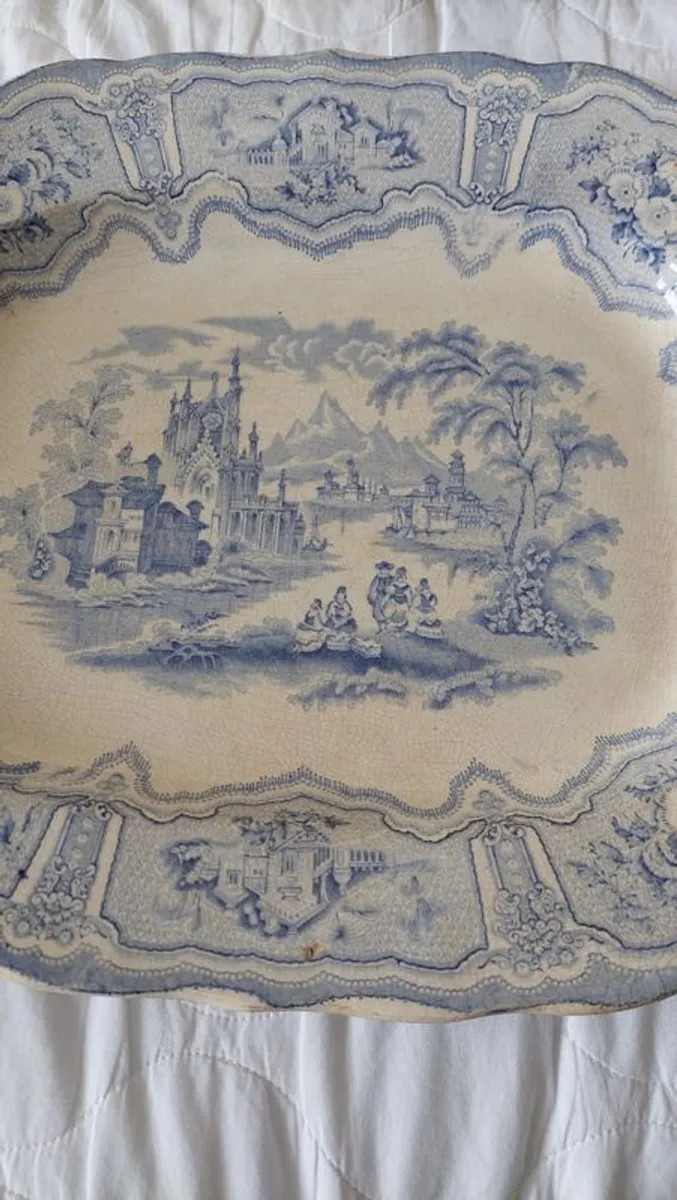 Antique Cochran 'Syria' meat platters - Image 3