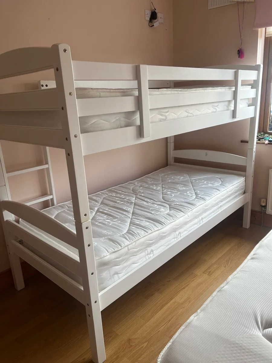 White bunk beds.   On hold until Monday - Image 1