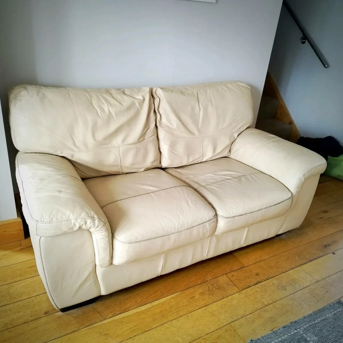 Leather two seat sofa (Violino love seat) - Image 1