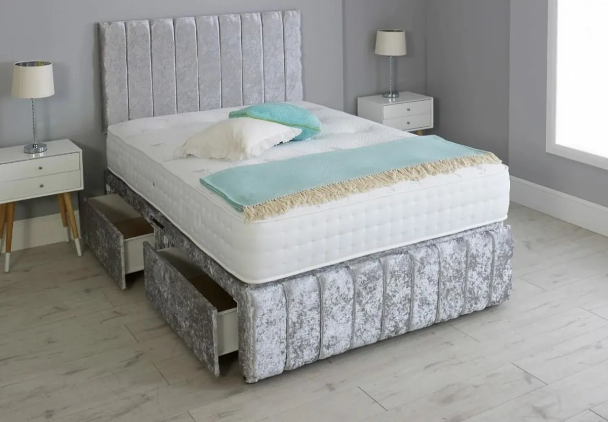 "Divan Beds with orthopaedic memory foam " - Image 2