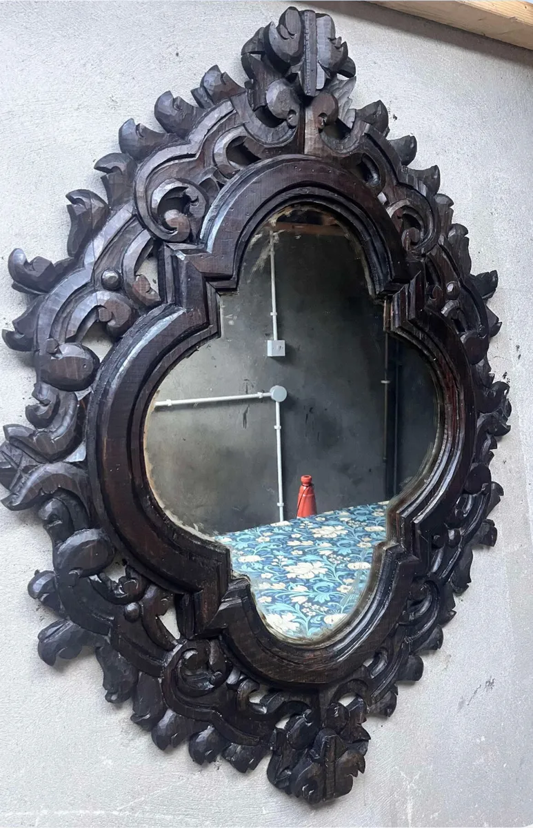 Ecclesiastical Oak Mirror