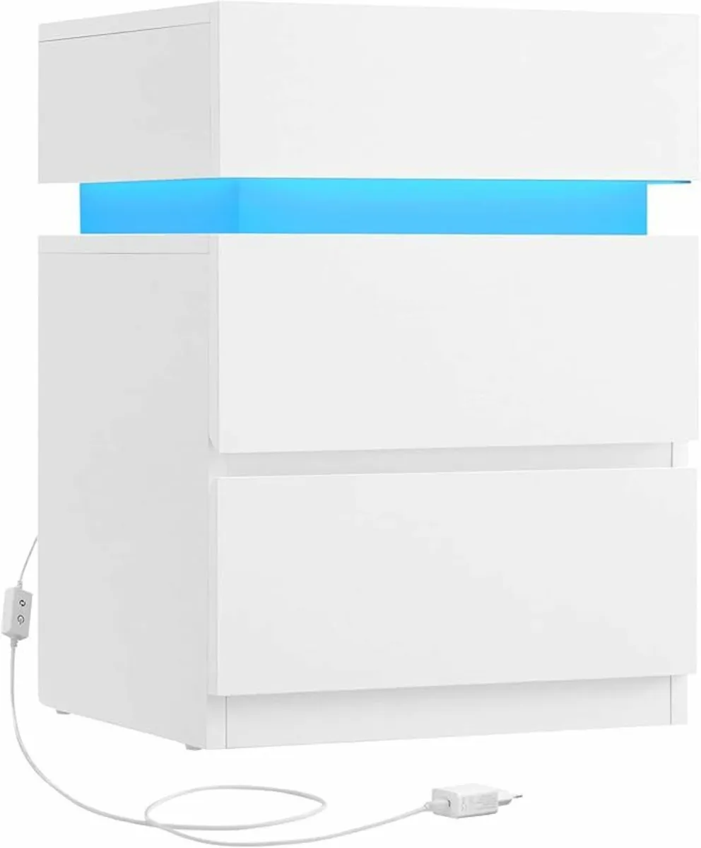 Bedside table with LED lighting Bedside Table - Image 2
