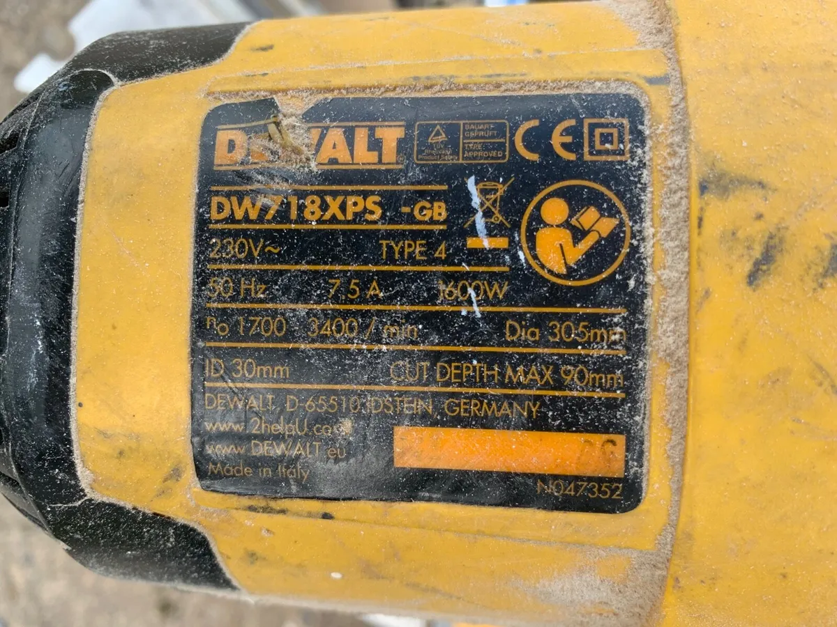 Dewalt 12” chopsaw - Image 2