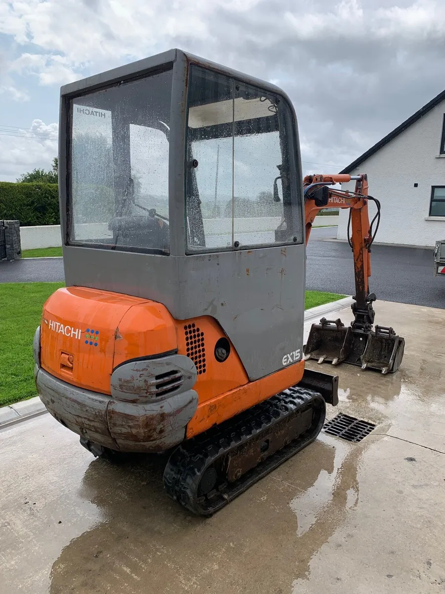 Hitachi EX15 mini digger - Image 4
