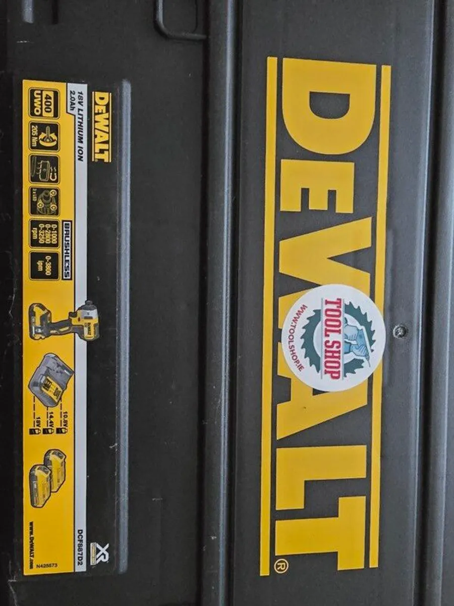 DeWalt DCF887D2 XR Brushless 3 Speed Impact Driver 18V - Image 1
