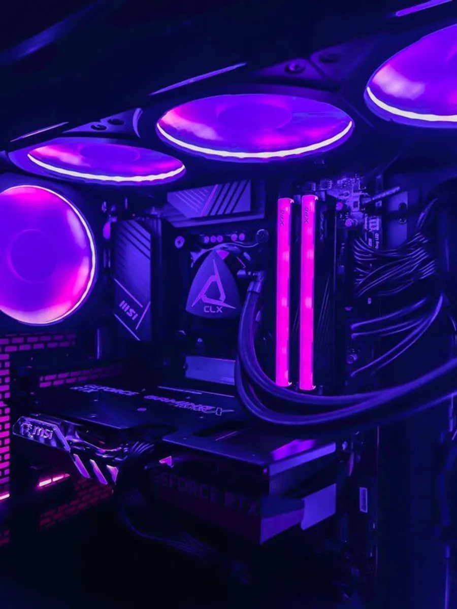 CLX custom gaming PC desktop RTX RGB custom phantek case - Image 2