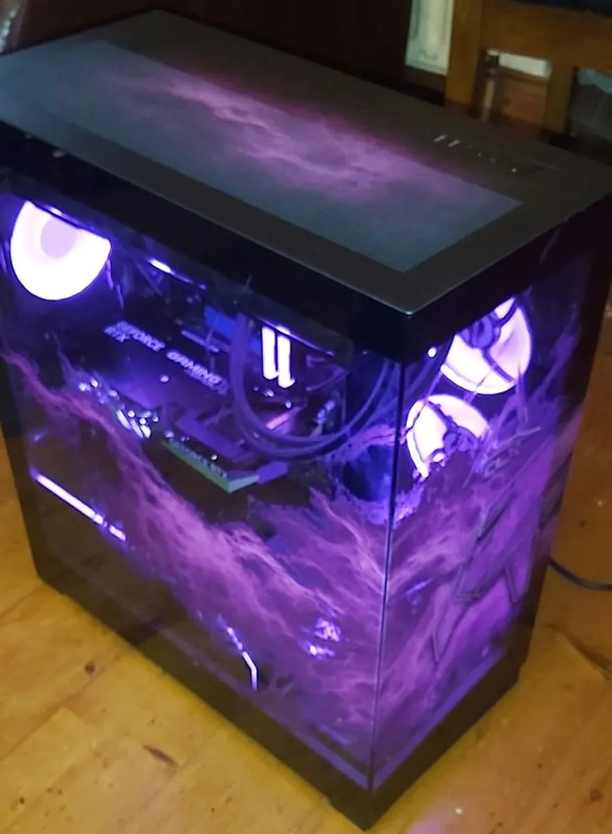 CLX custom gaming PC desktop RTX RGB custom phantek case - Image 3