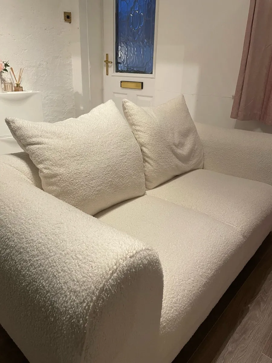 Two seater white couch - Image 2