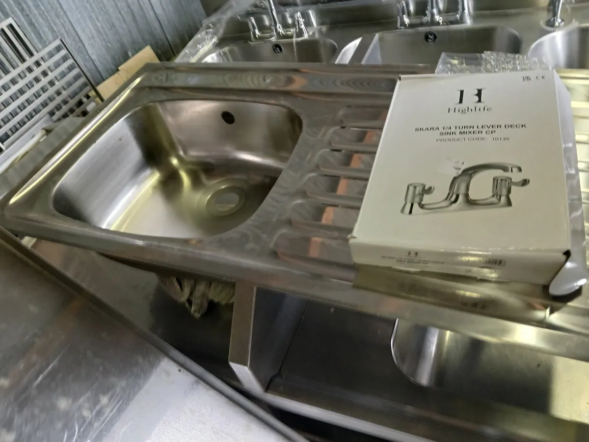Stainless steel sink / & fittings ..delivered - Image 2