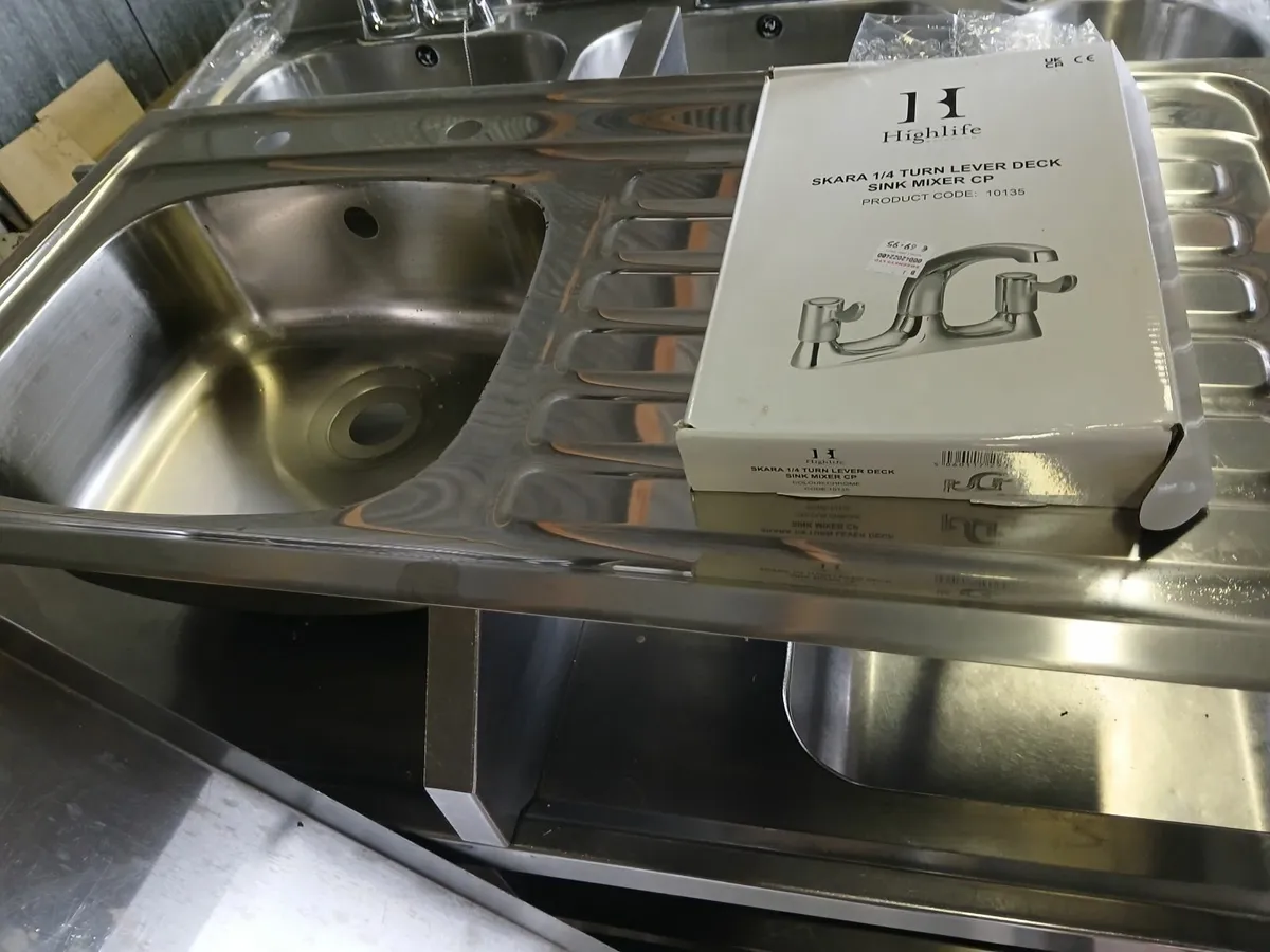 Stainless steel sink / & fittings ..delivered - Image 4