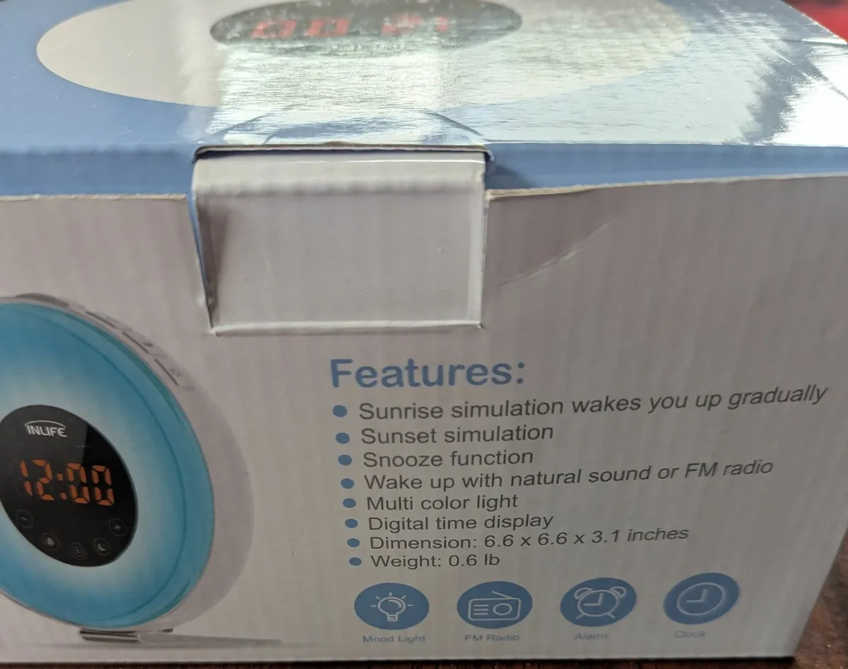 Natural Sound and Lights Clock and FM Radio - Image 4